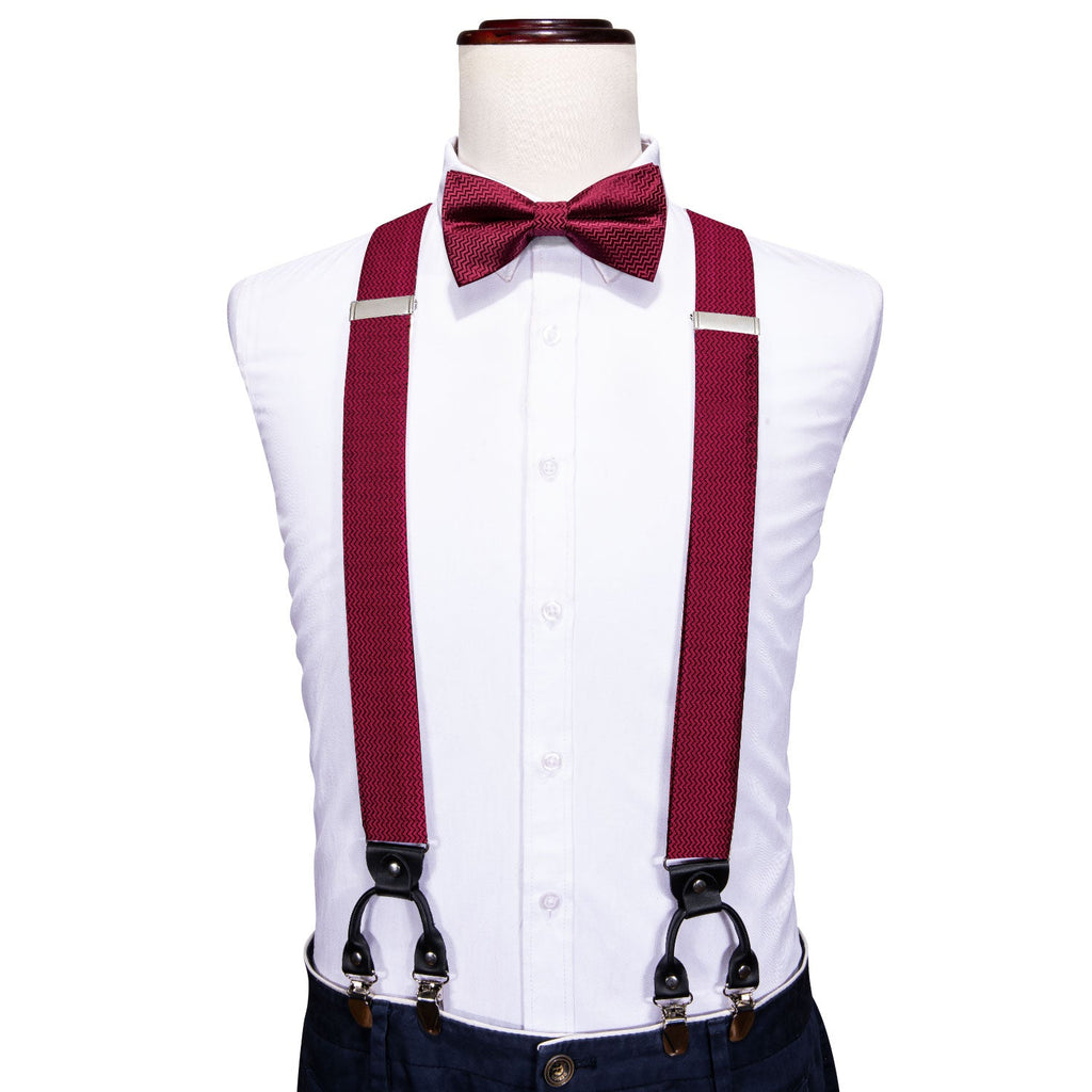 GentCrest Burgundy Novelty Suspenders - Image 1