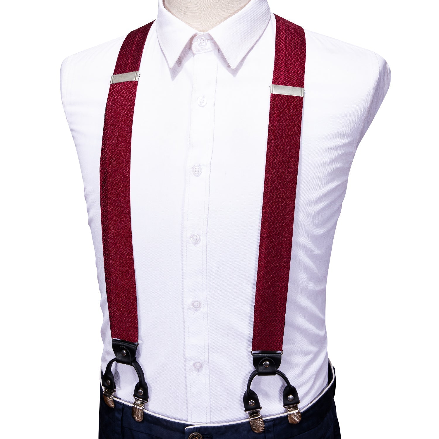 GentCrest Burgundy Novelty Suspenders - Image 4