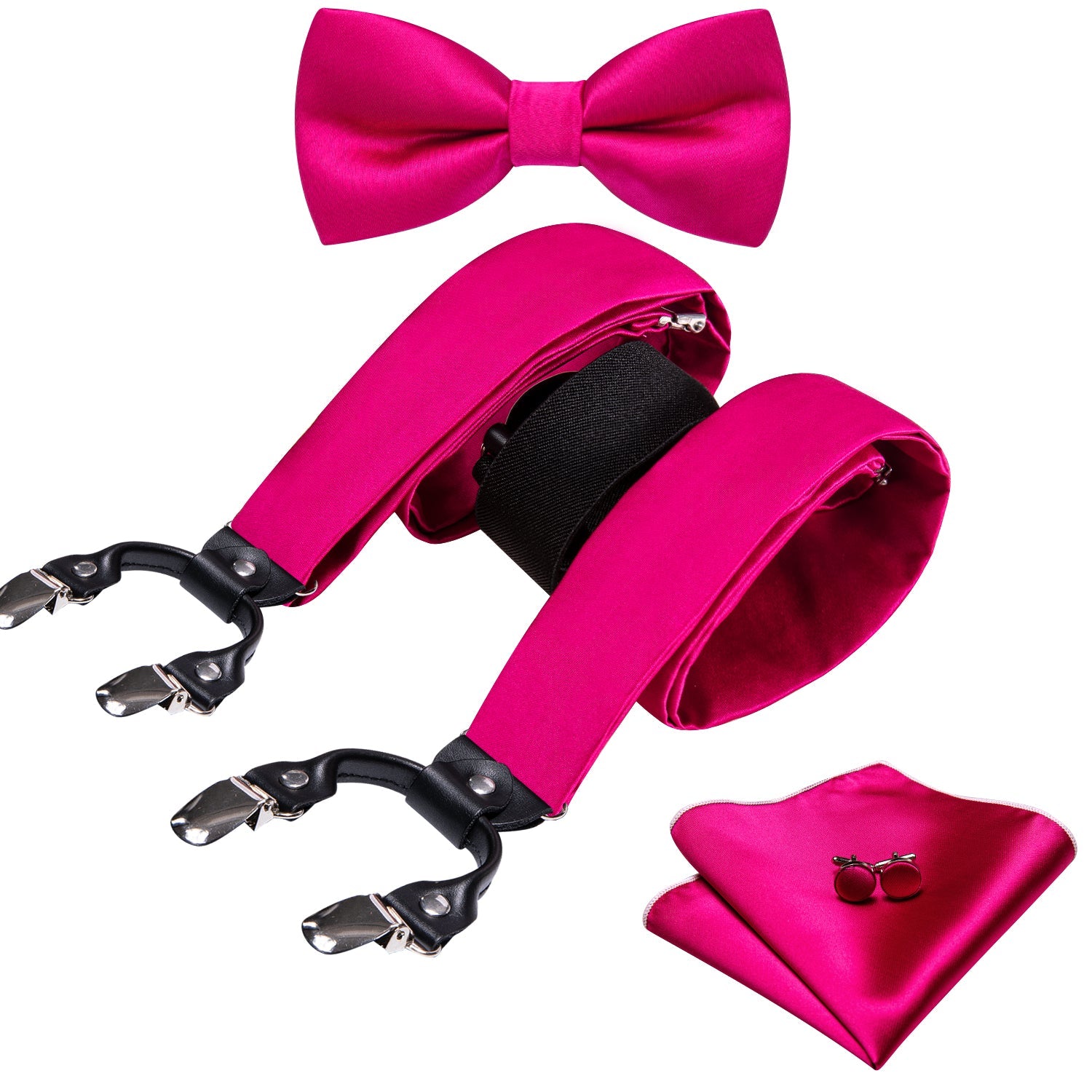 GentCrest Red Solid Suspenders - Image 2