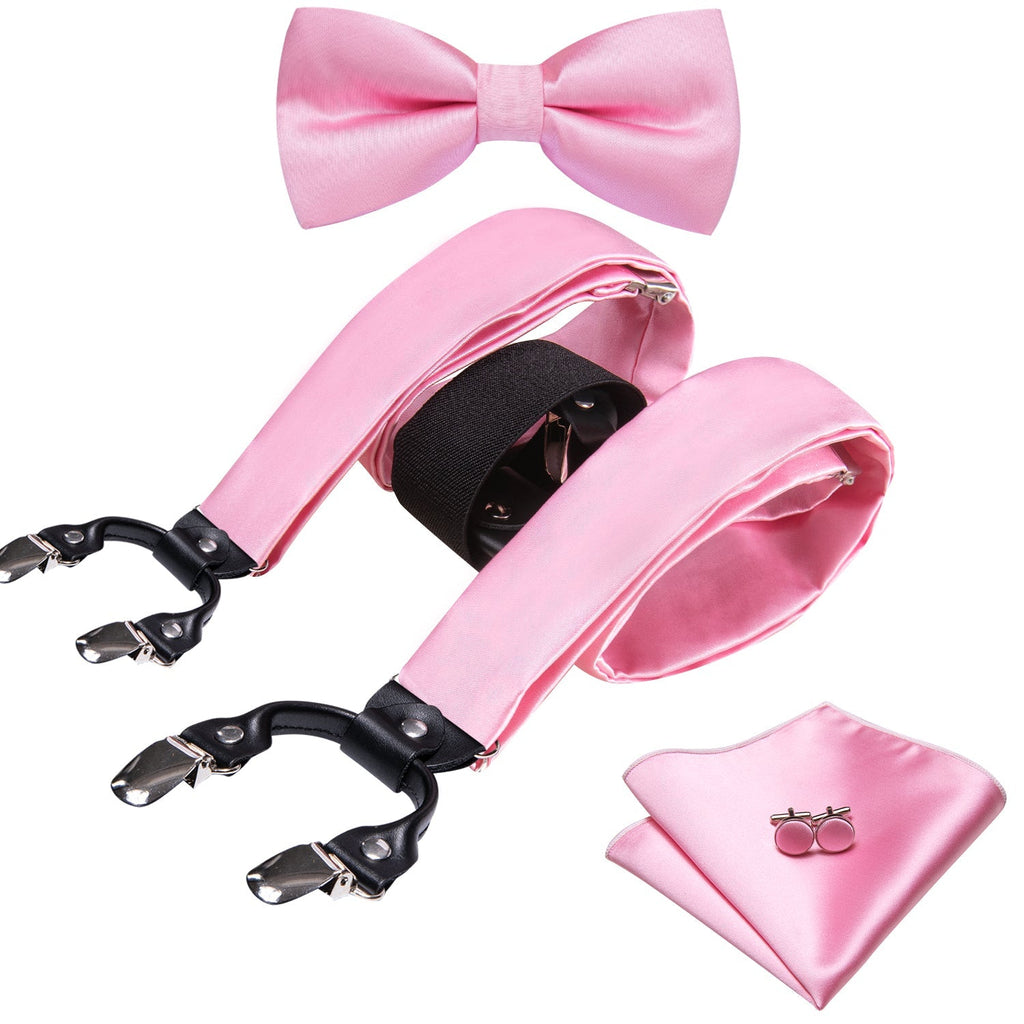 GentCrest Pink Solid Suspenders - Image 2