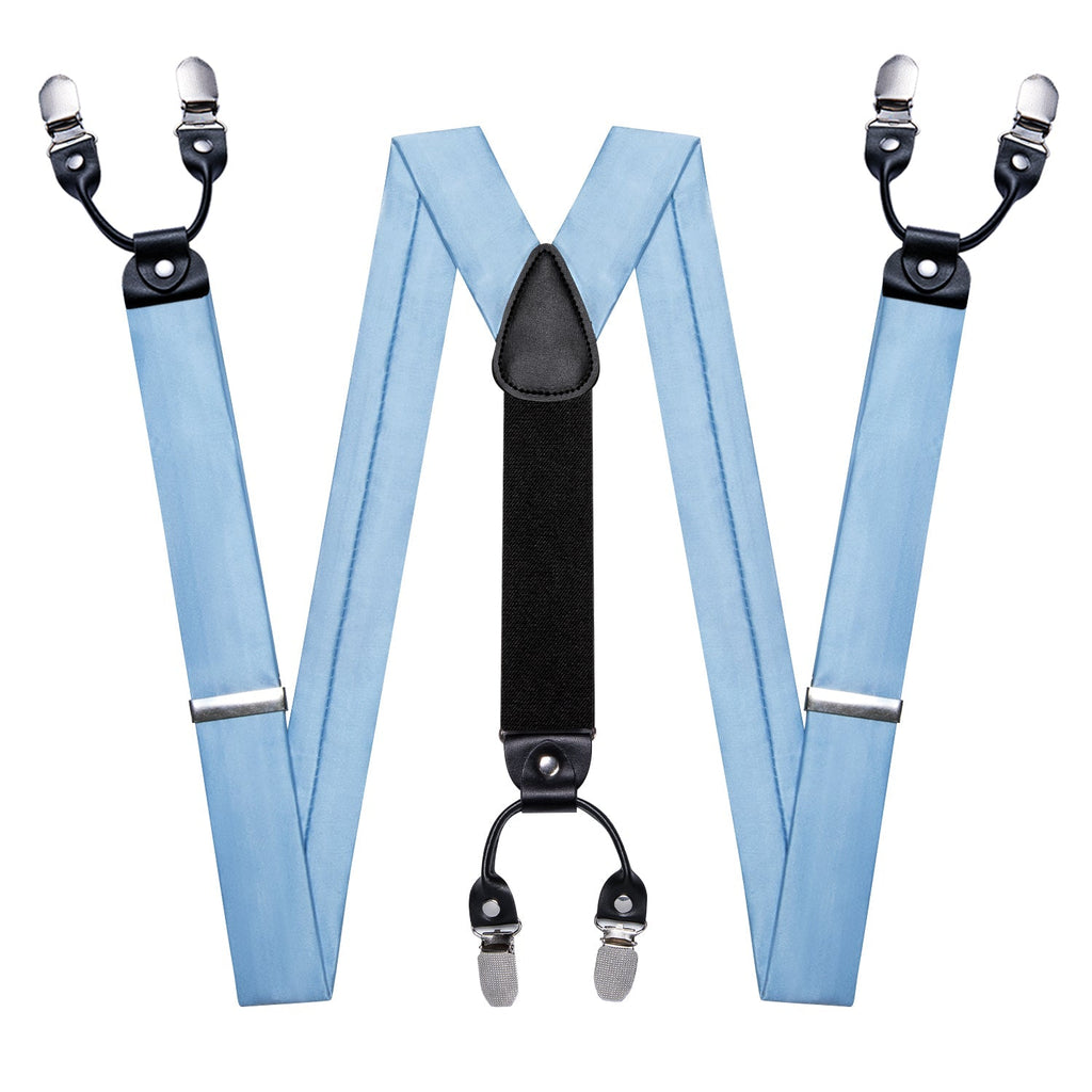 GentCrest Blue Solid Suspenders - Image 4
