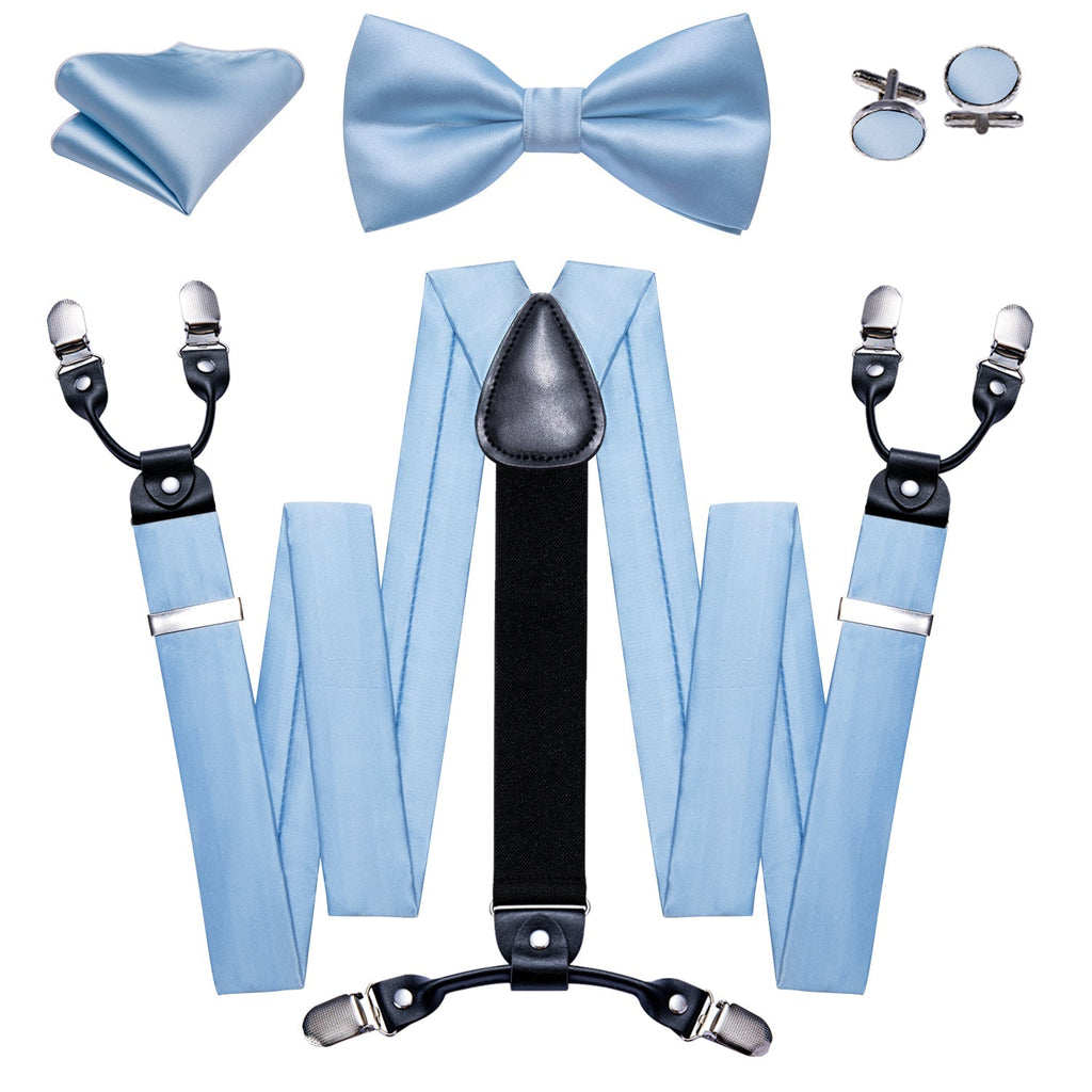 GentCrest Blue Solid Suspenders - Image 5