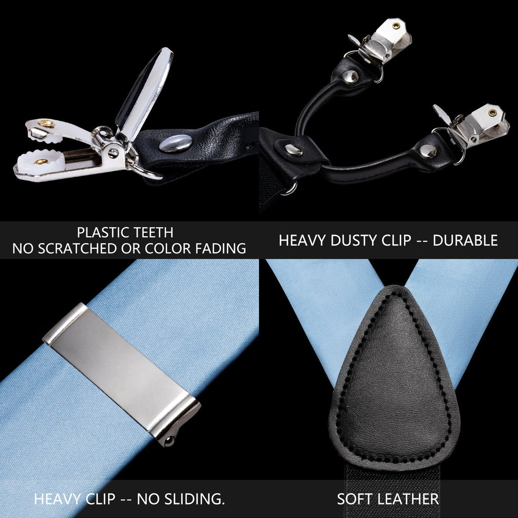 GentCrest Blue Solid Suspenders - Image 6