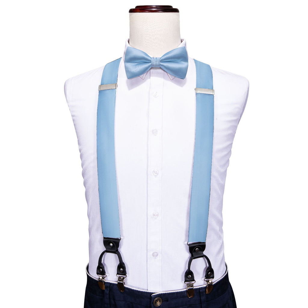GentCrest Blue Solid Suspenders - Image 1