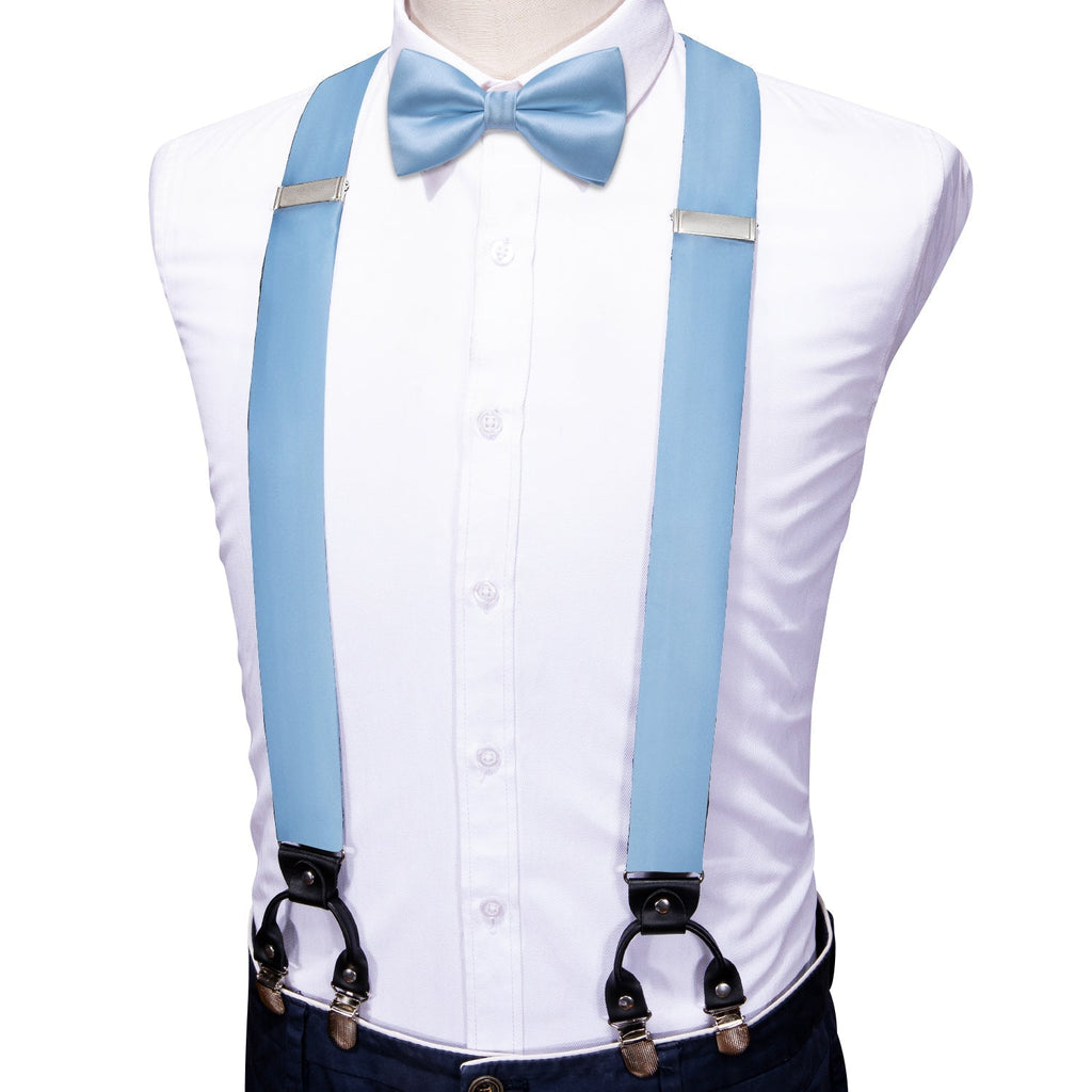 GentCrest Blue Solid Suspenders - Image 2
