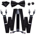 GentCrest Black Floral Suspenders - Image 1