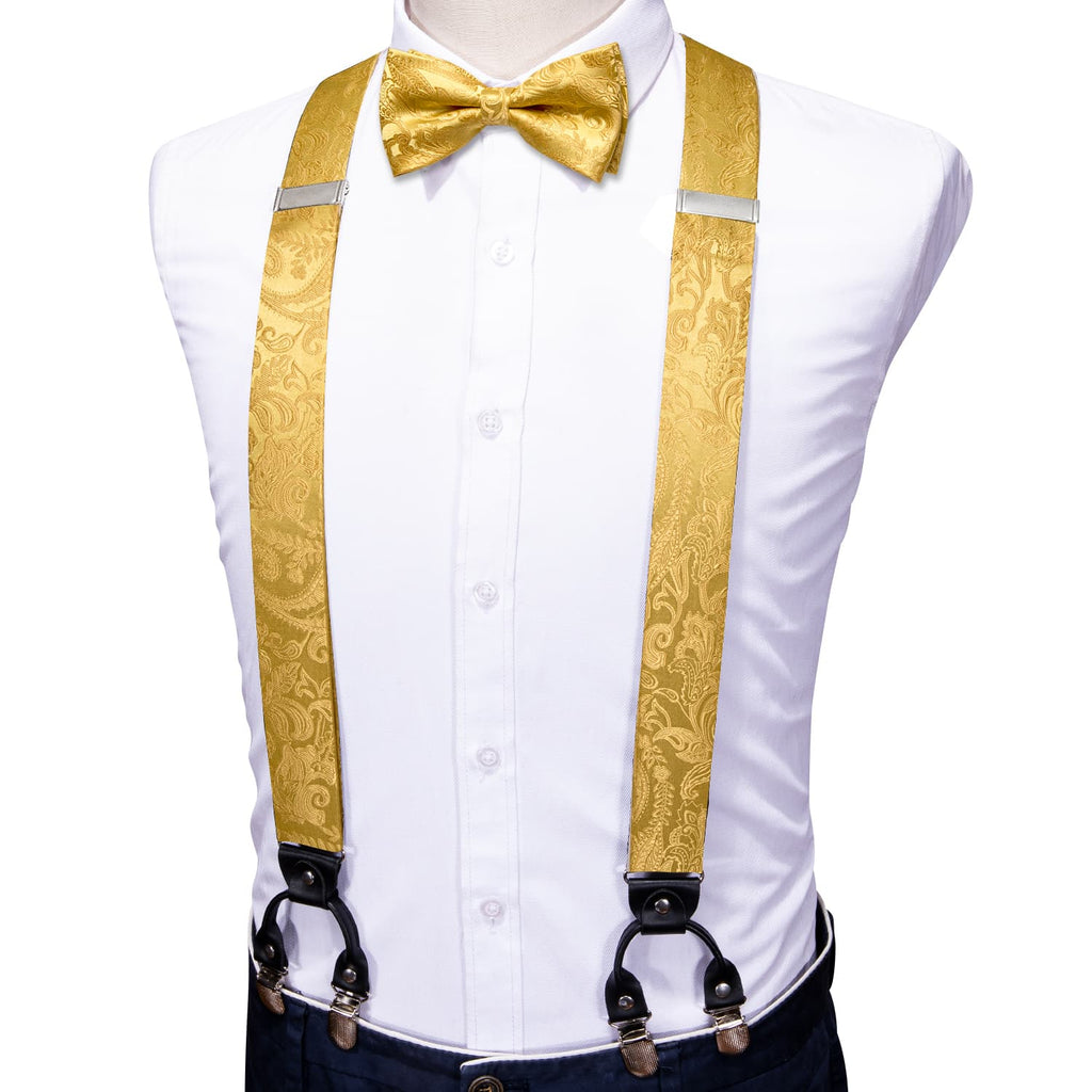 GentCrest Yellow Floral Suspenders - Image 2