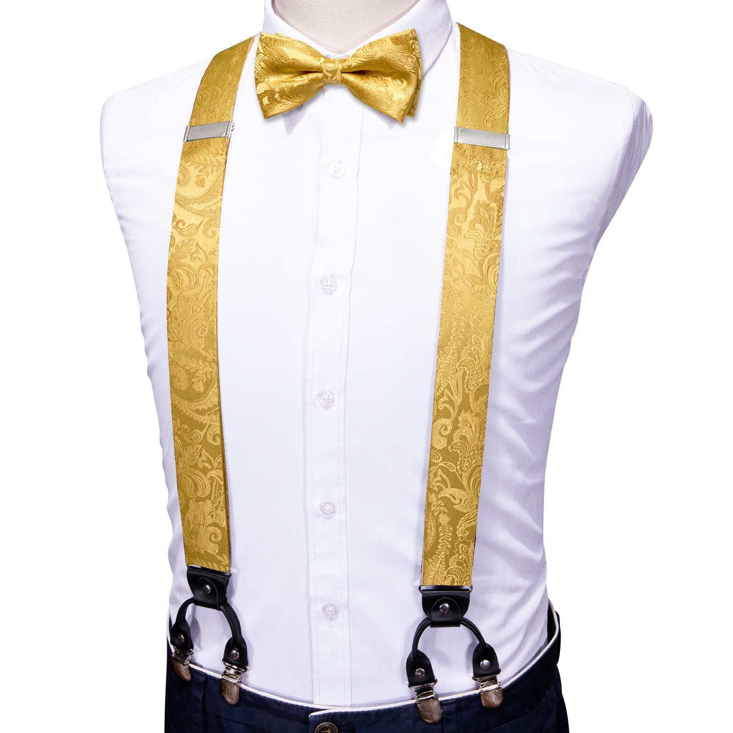 GentCrest Yellow Floral Suspenders - Image 2