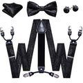 GentCrest Black Paisley Suspenders - Image 1
