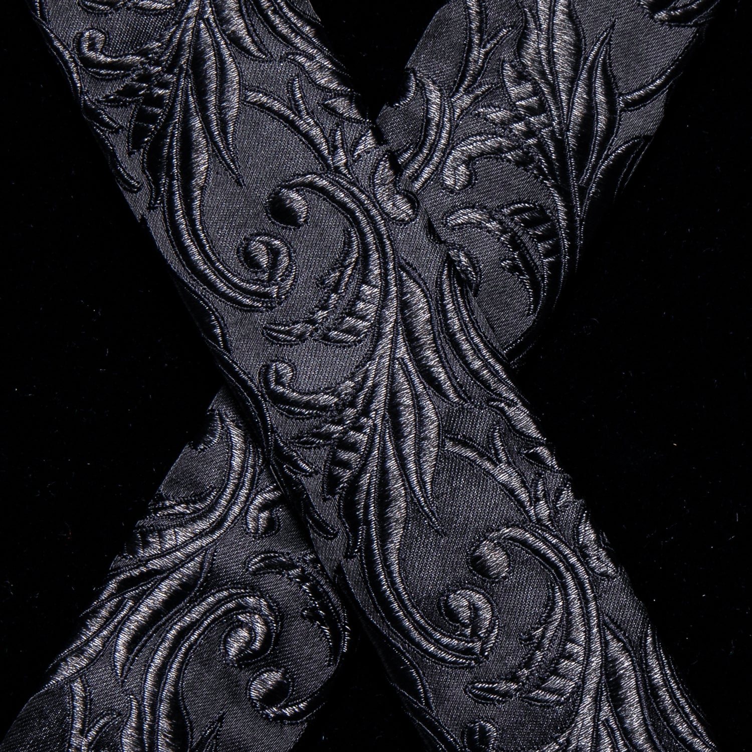 GentCrest Black Floral Suspenders - Image 6