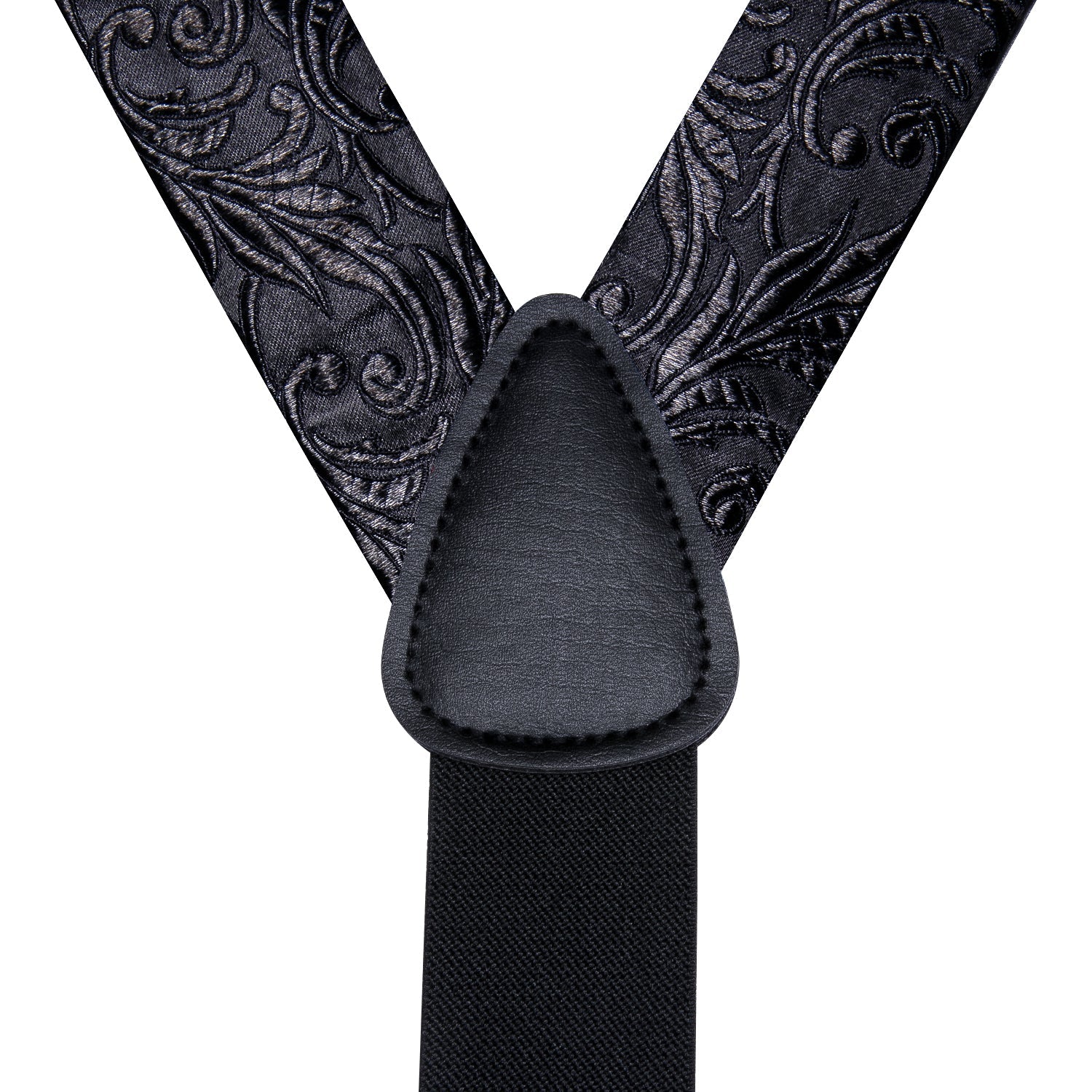 GentCrest Black Floral Suspenders - Image 5