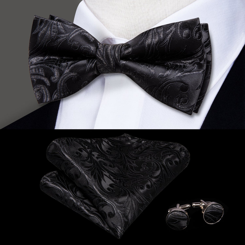 GentCrest Black Floral Suspenders - Image 4