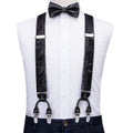 GentCrest Black Floral Suspenders - Image 1