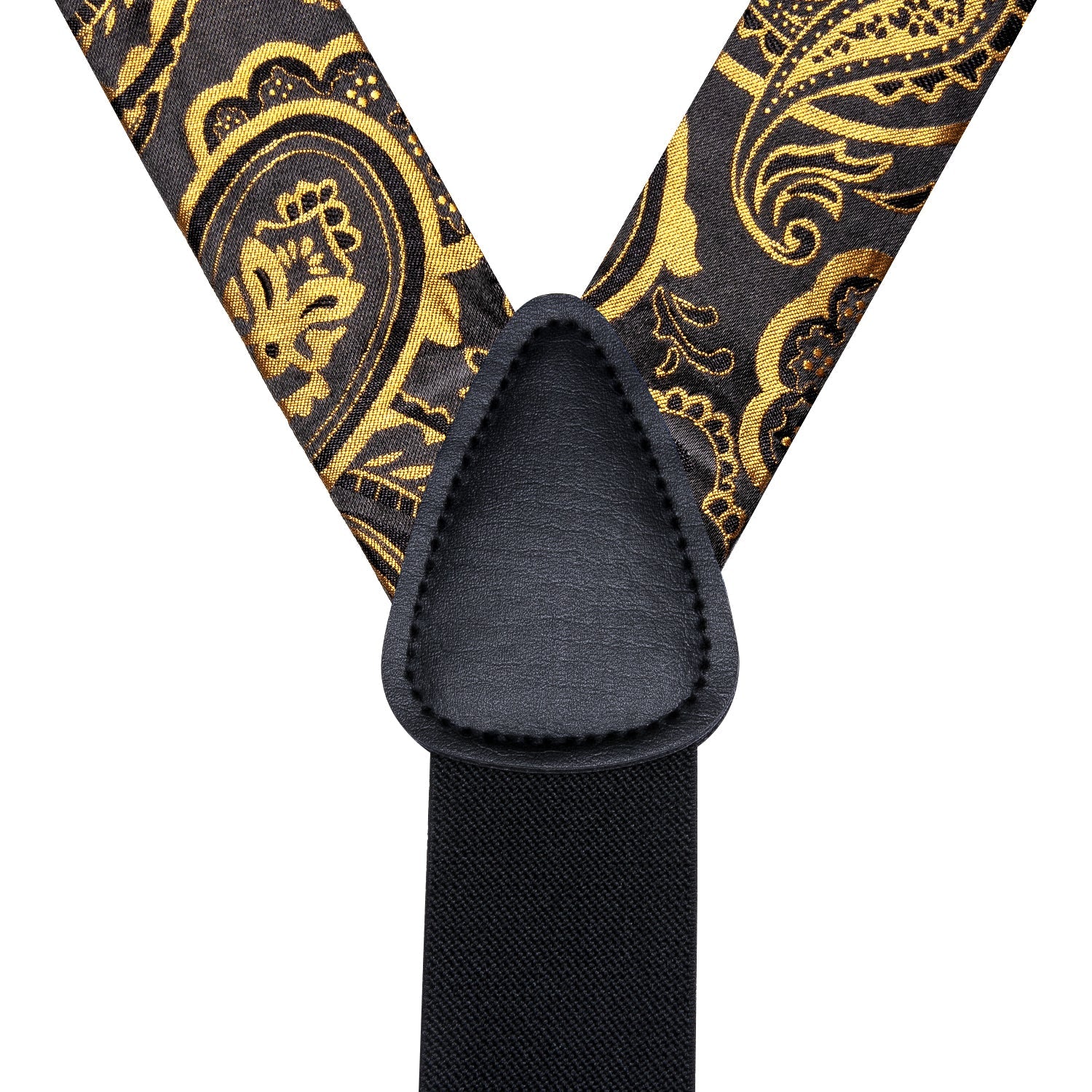 GentCrest Black Paisley Suspenders - Image 6