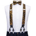 GentCrest Black Paisley Suspenders - Image 1