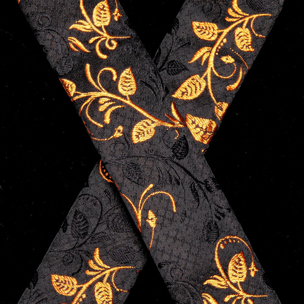 GentCrest Black Floral Suspenders - Image 5