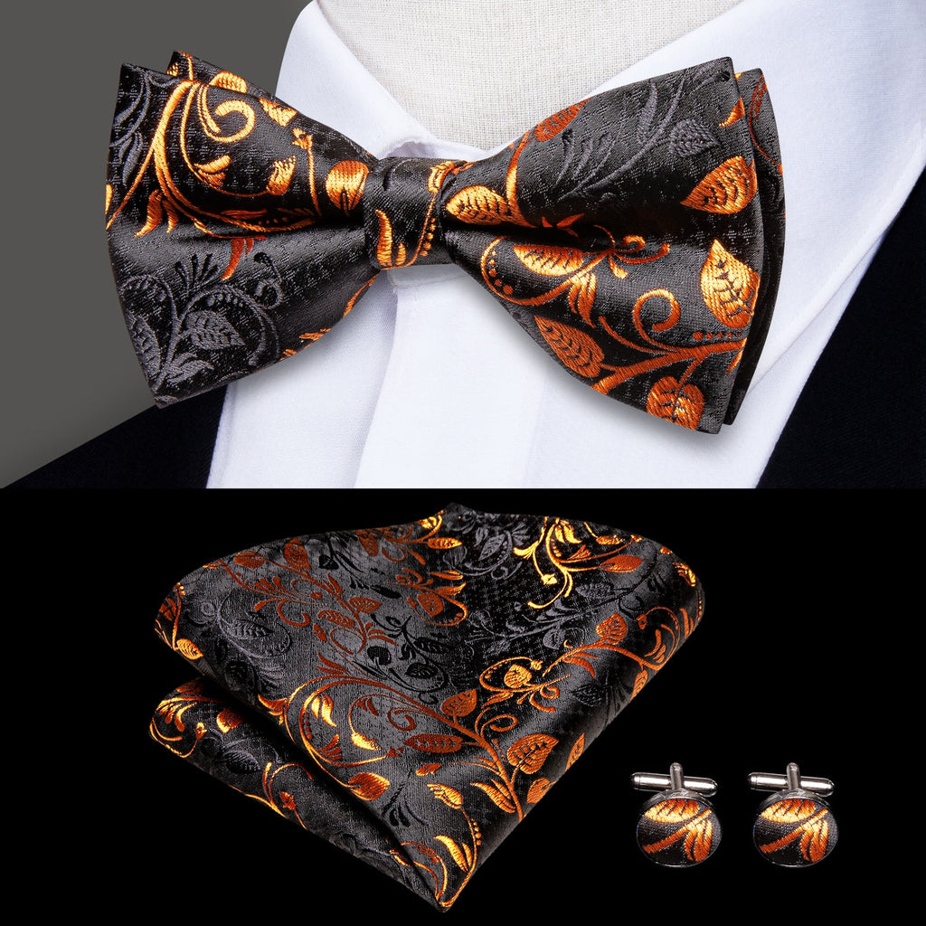 GentCrest Black Floral Suspenders - Image 4