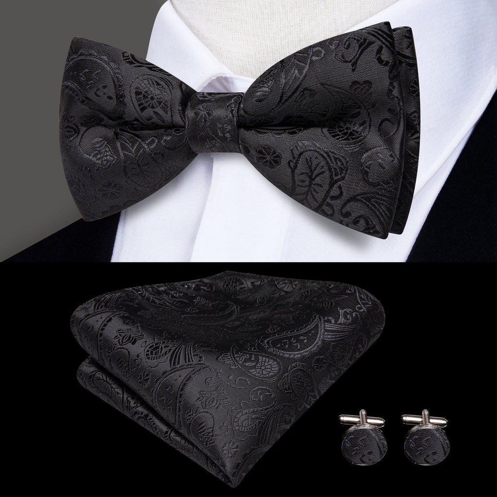 GentCrest Black Paisley Suspenders - Image 5