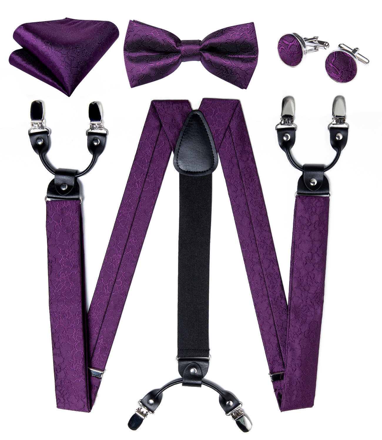 GentCrest Purple Novelty Suspenders - Image 2