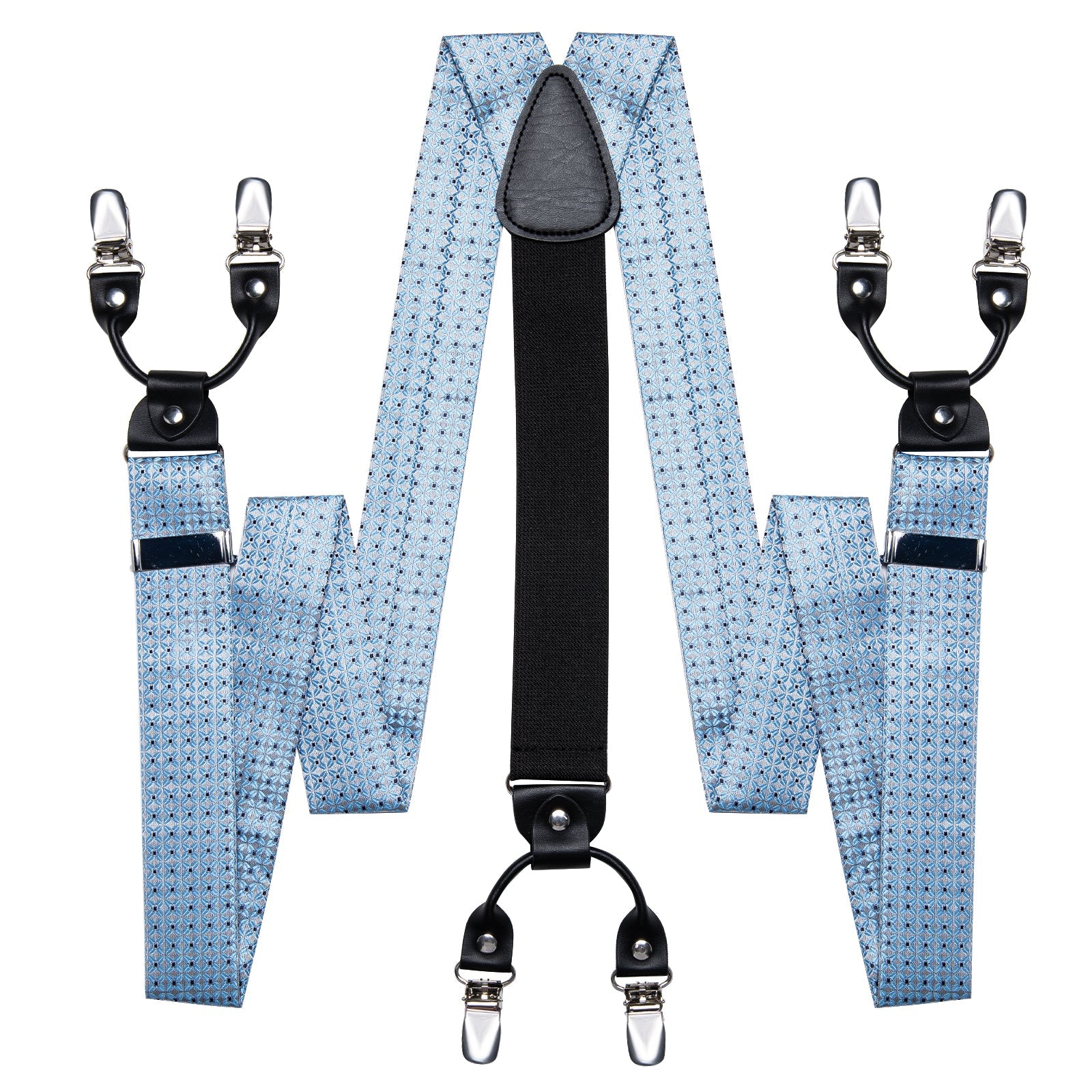 GentCrest Blue Plaid Suspenders - Image 3