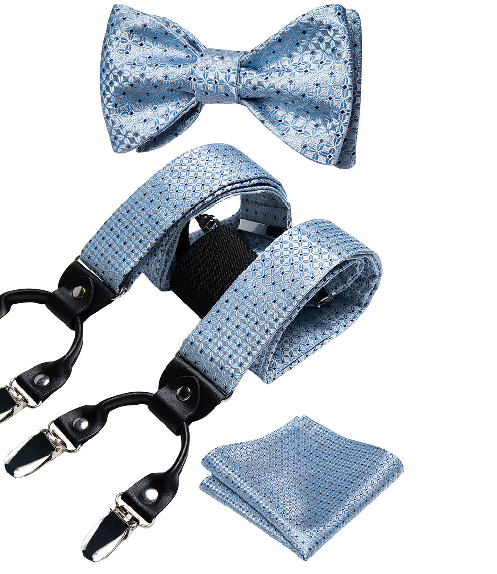 GentCrest Blue Plaid Suspenders - Image 2