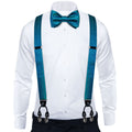GentCrest Blue Plaid Suspenders - Image 1