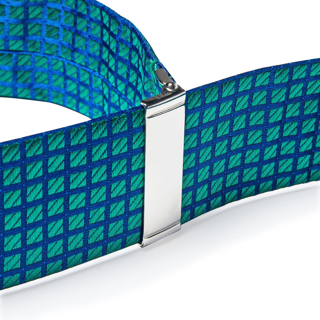 GentCrest Blue Plaid Suspenders - Image 2
