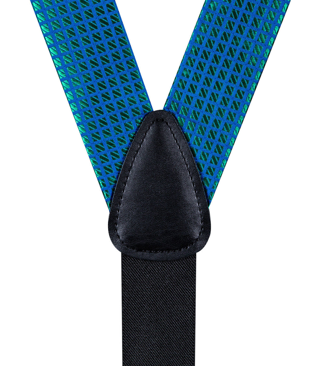 GentCrest Blue Plaid Suspenders - Image 4