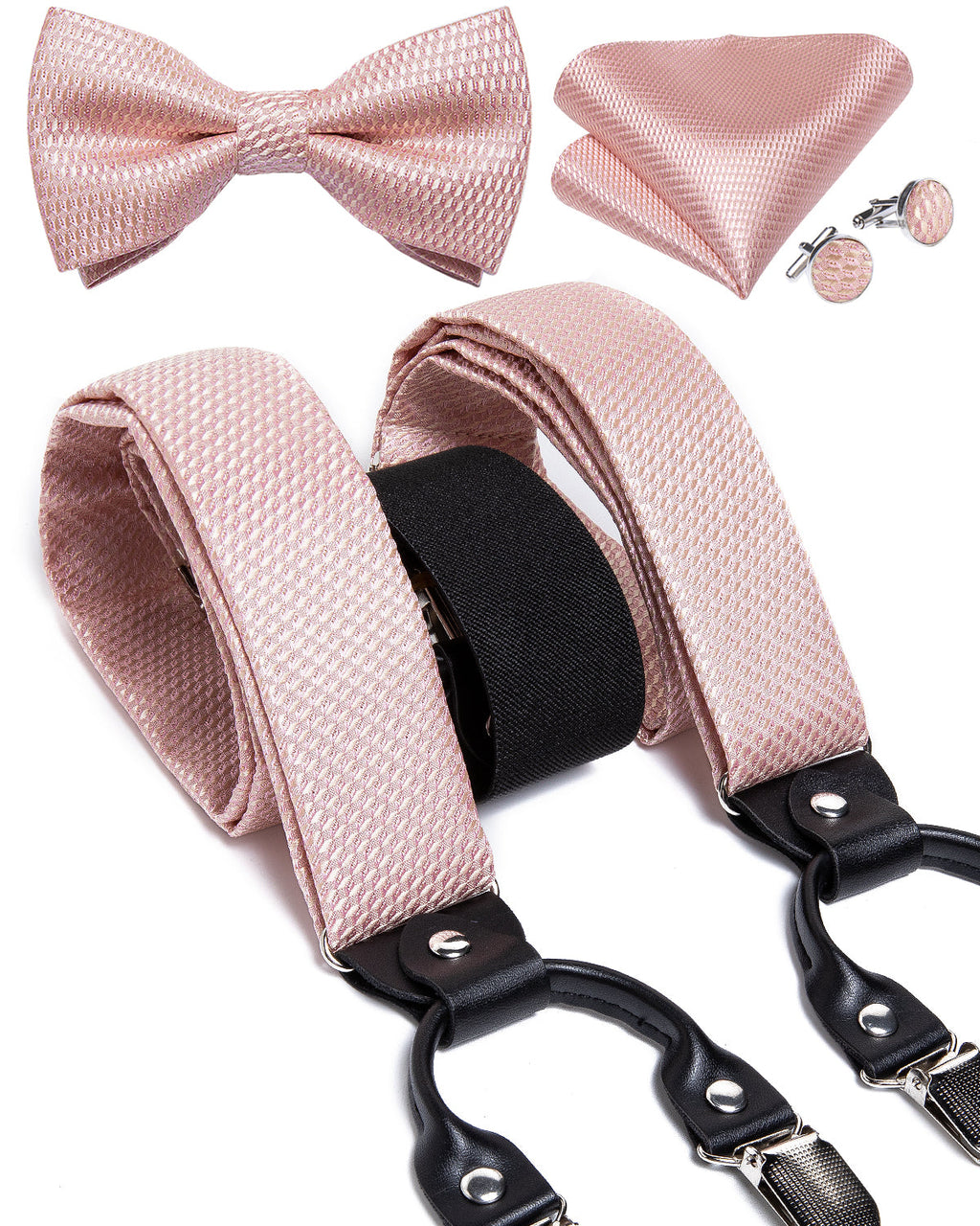 GentCrest Pink Plaid Suspenders - Image 3