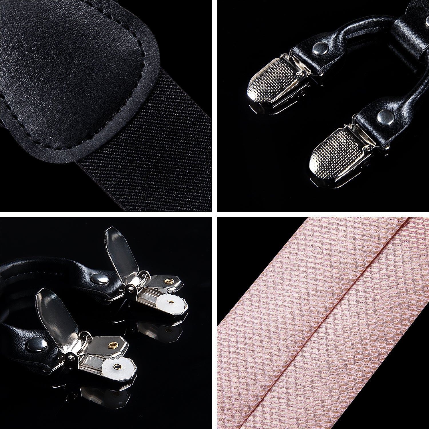 GentCrest Pink Plaid Suspenders - Image 5
