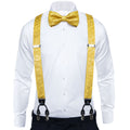 GentCrest Yellow Paisley Suspenders - Image 1