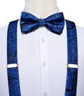 GentCrest Black Paisley Suspenders - Image 1