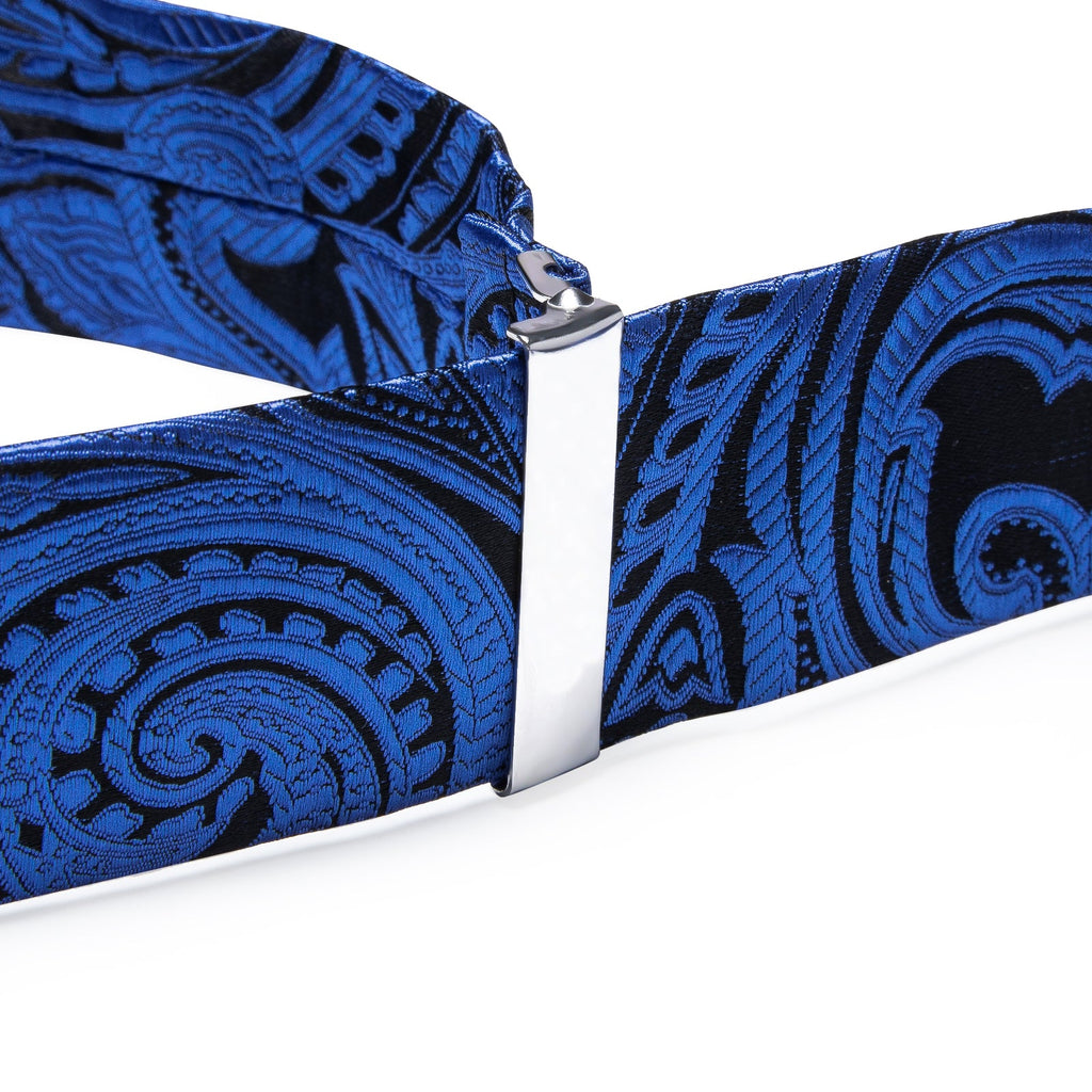 GentCrest Black Paisley Suspenders - Image 5
