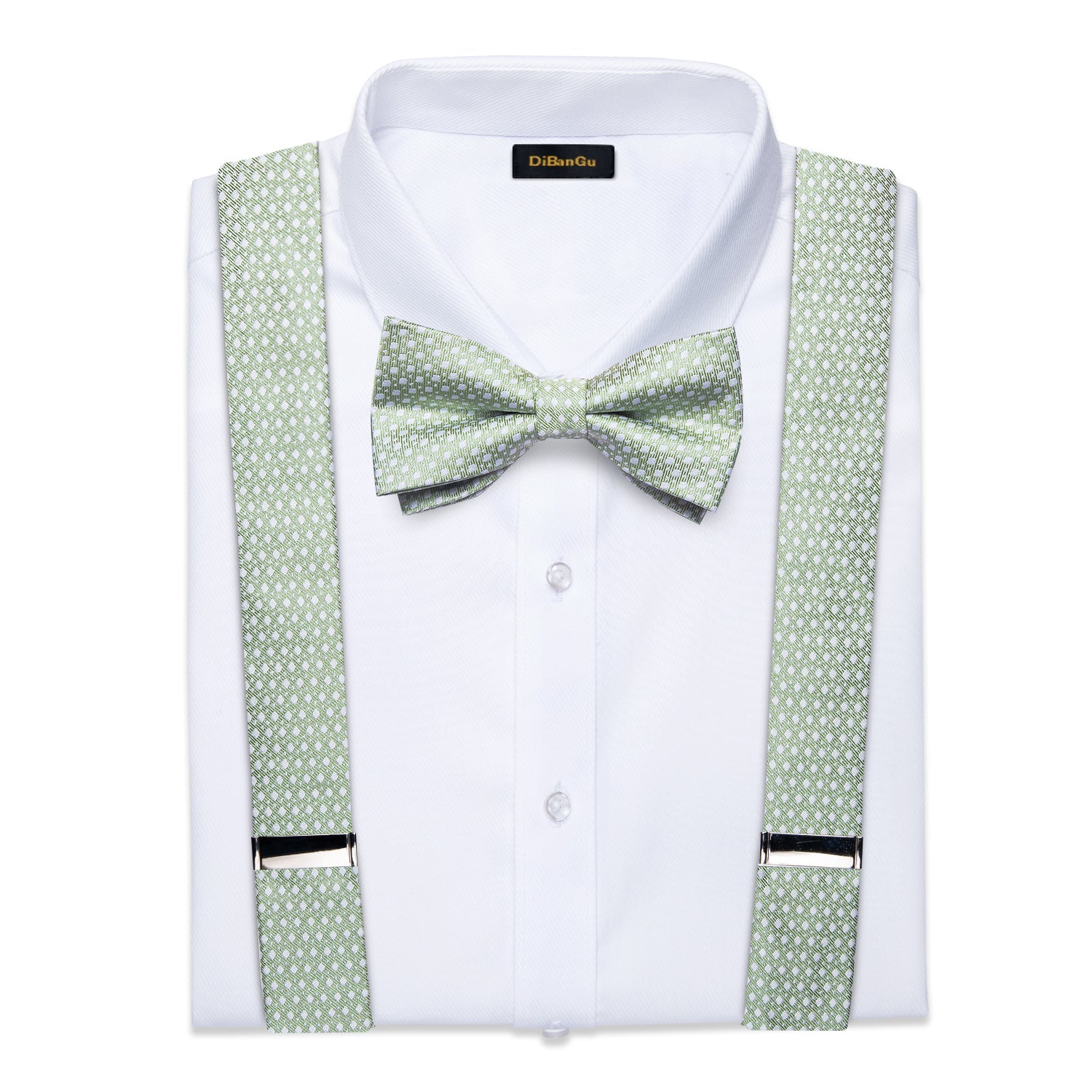 GentCrest Green Polka Dot Suspenders - Image 3