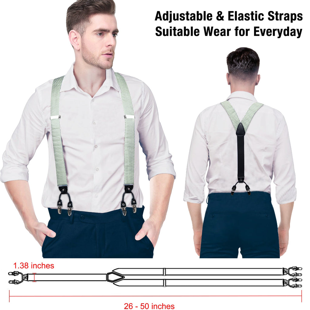 GentCrest Green Polka Dot Suspenders - Image 7