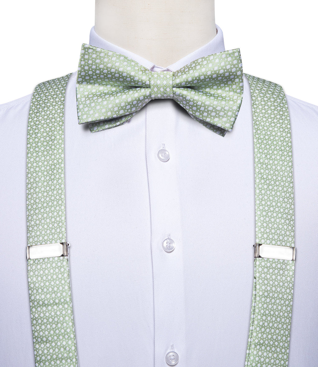 GentCrest Green Polka Dot Suspenders - Image 1
