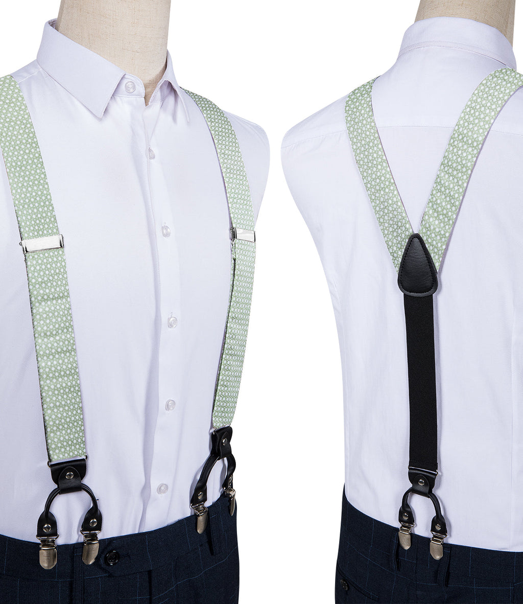 GentCrest Green Polka Dot Suspenders - Image 4