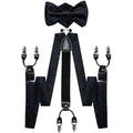GentCrest Black Paisley Suspenders - Image 1