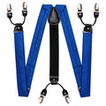 GentCrest Blue Plaid Suspenders - Image 1