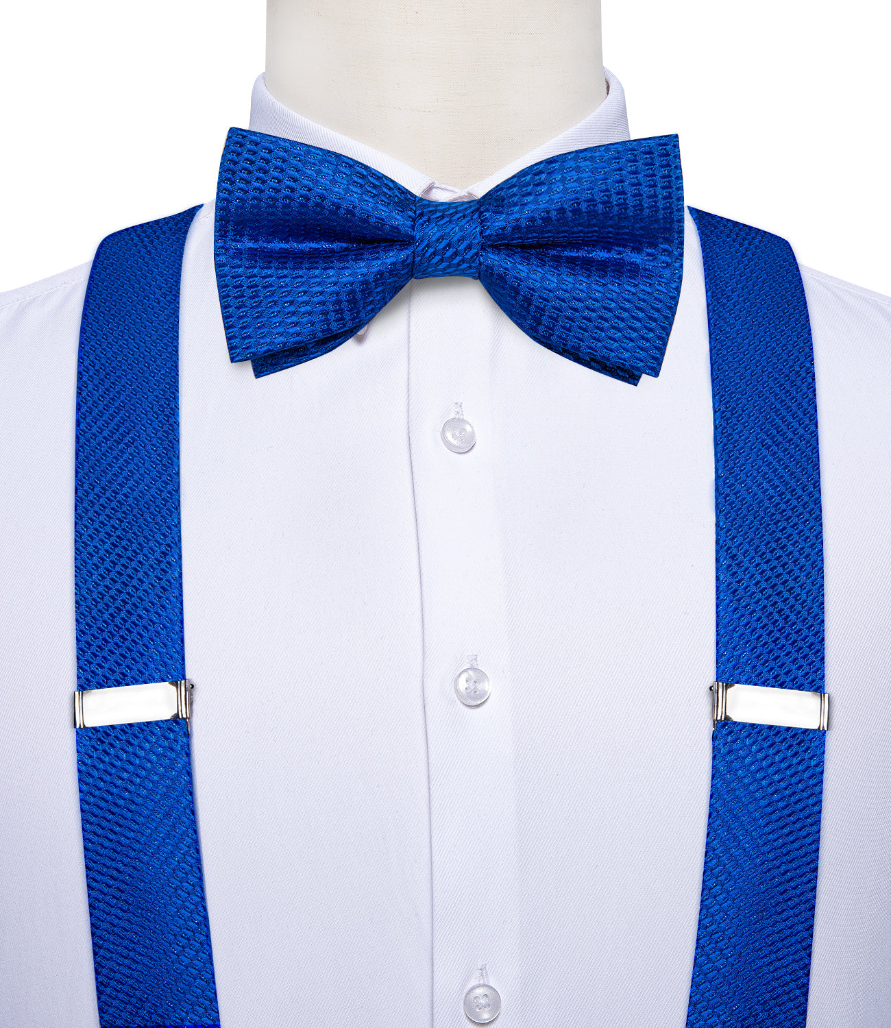 GentCrest Blue Plaid Suspenders - Image 3