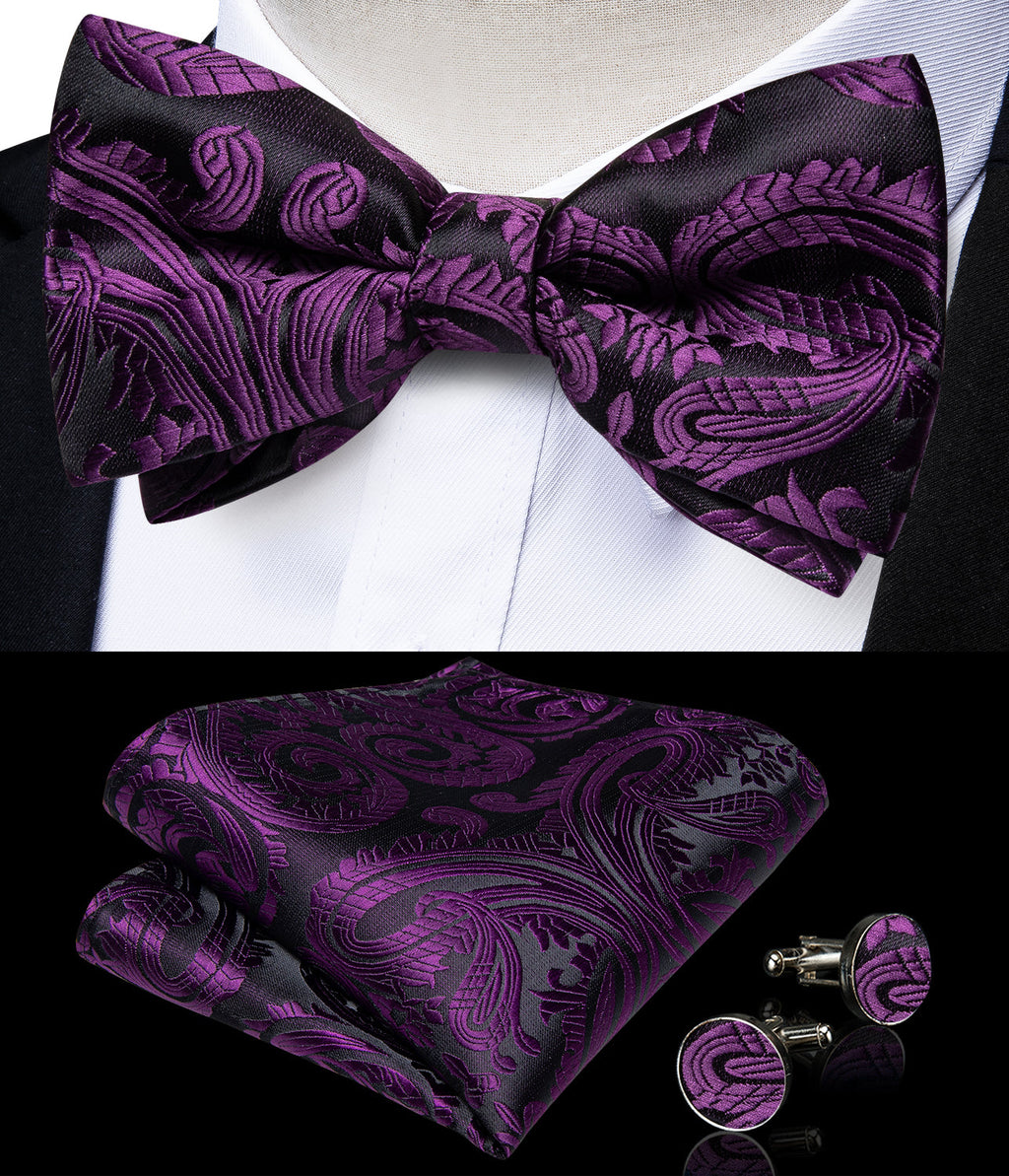GentCrest Black Paisley Suspenders - Image 5