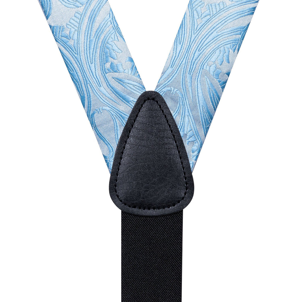 GentCrest Blue Paisley Suspenders - Image 3