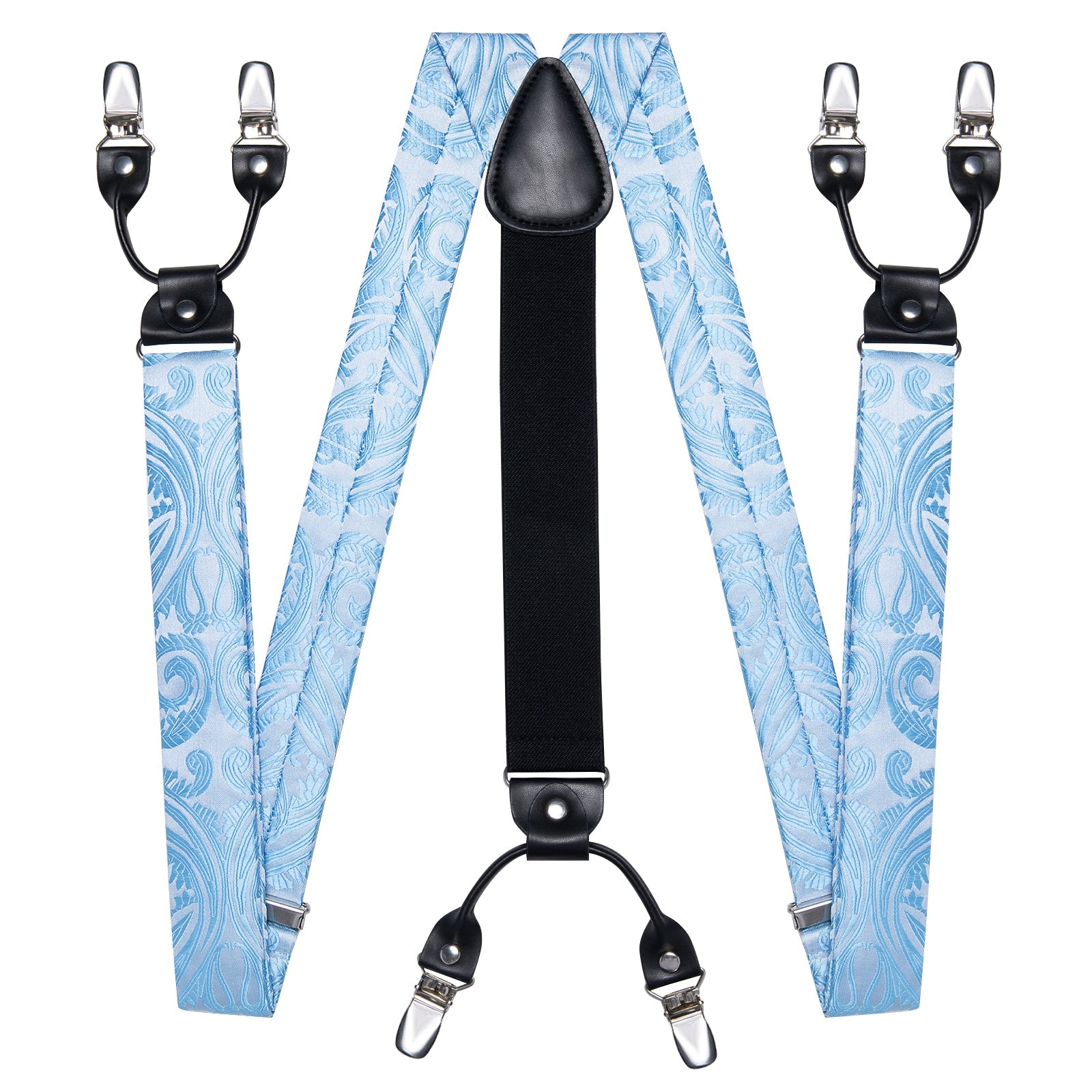 GentCrest Blue Paisley Suspenders - Image 2