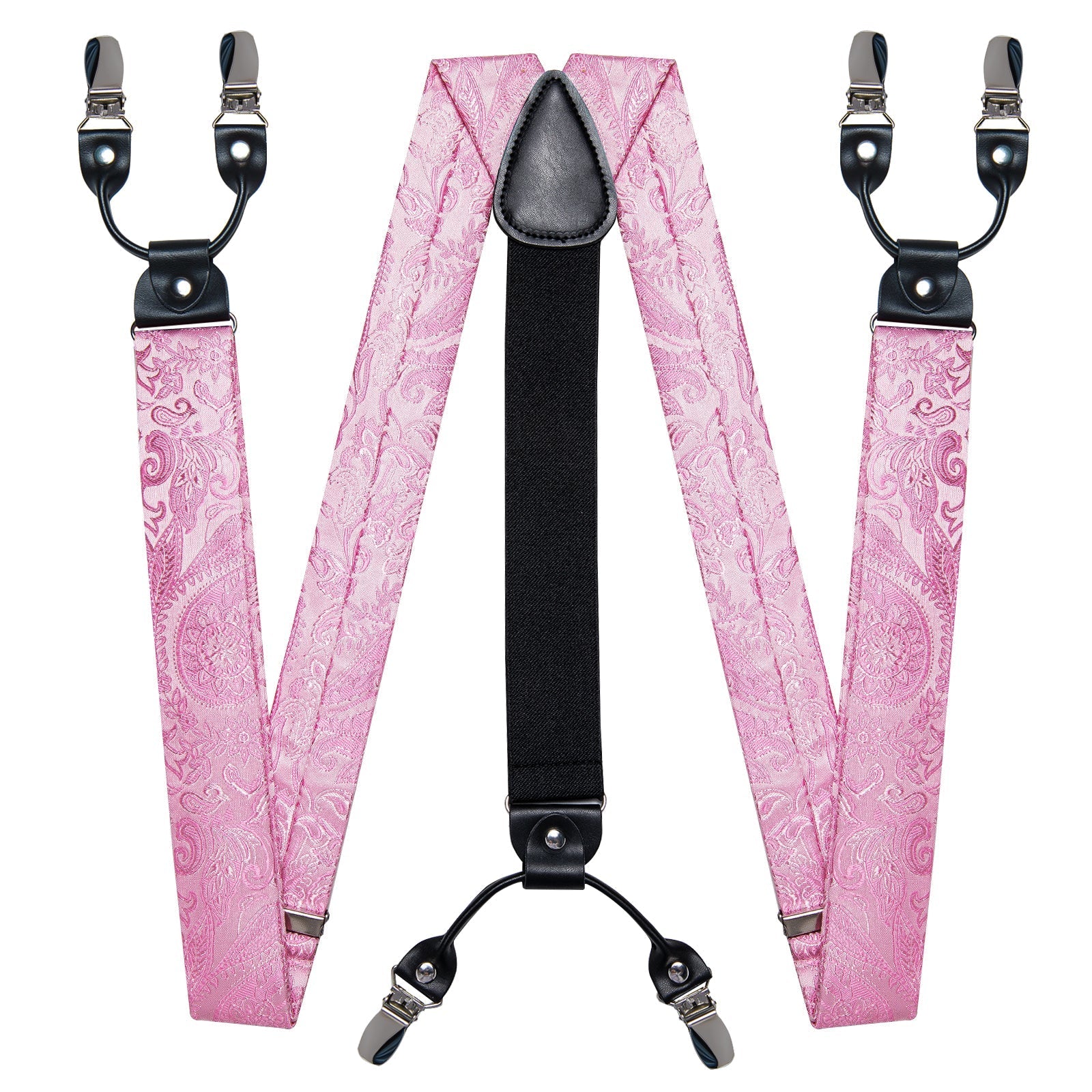 GentCrest Red Paisley Suspenders - Image 2
