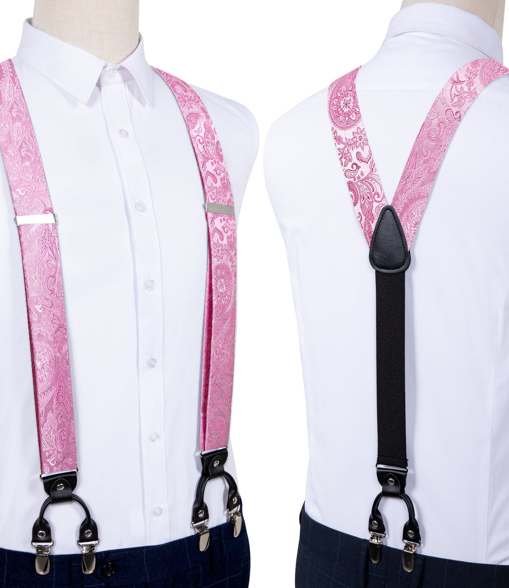 GentCrest Red Paisley Suspenders - Image 3