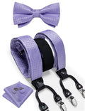GentCrest Red Geometric Suspenders - Image 1
