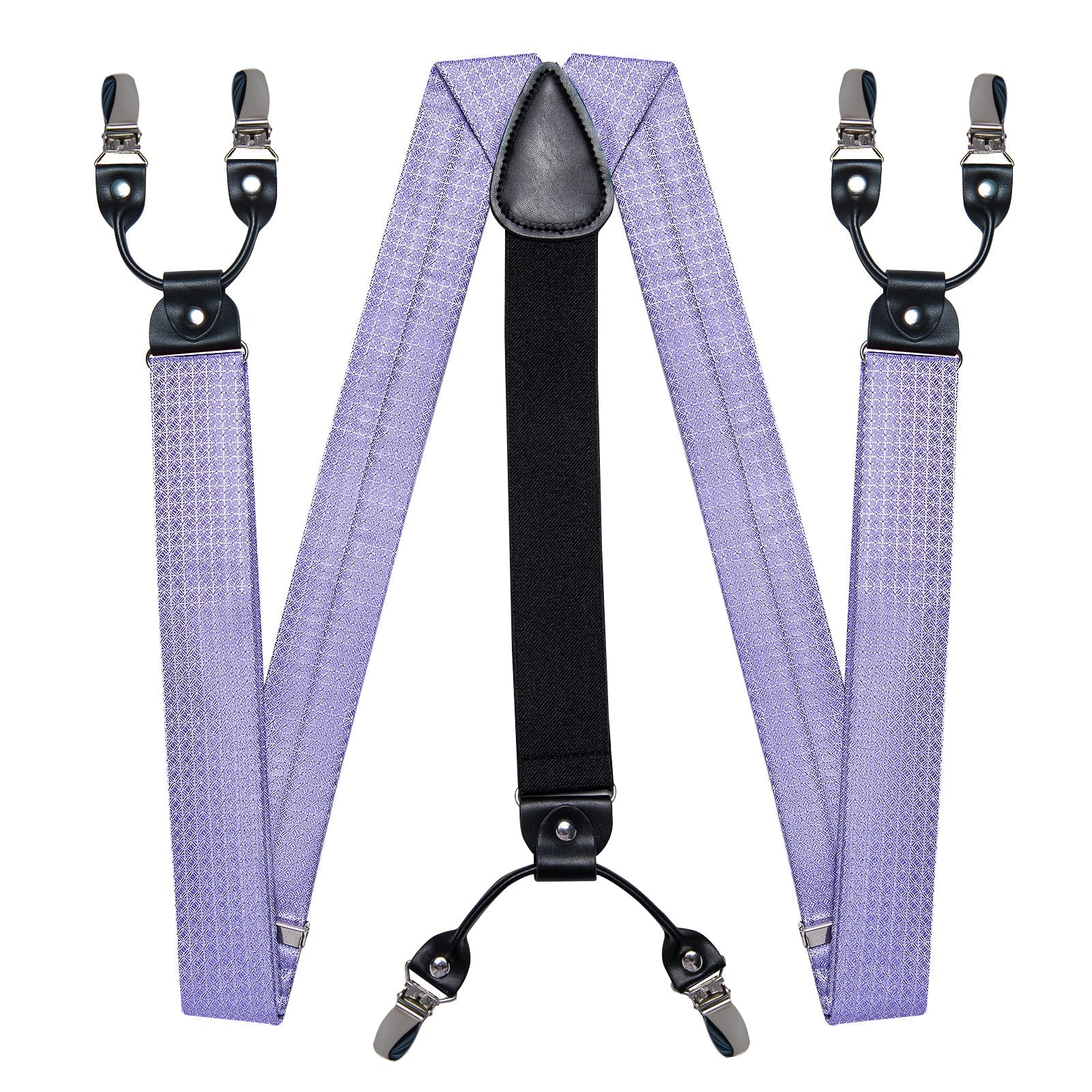 GentCrest Red Geometric Suspenders - Image 3