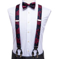 GentCrest Blue Floral Suspenders - Image 1