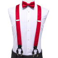 GentCrest Red Floral Suspenders - Image 1