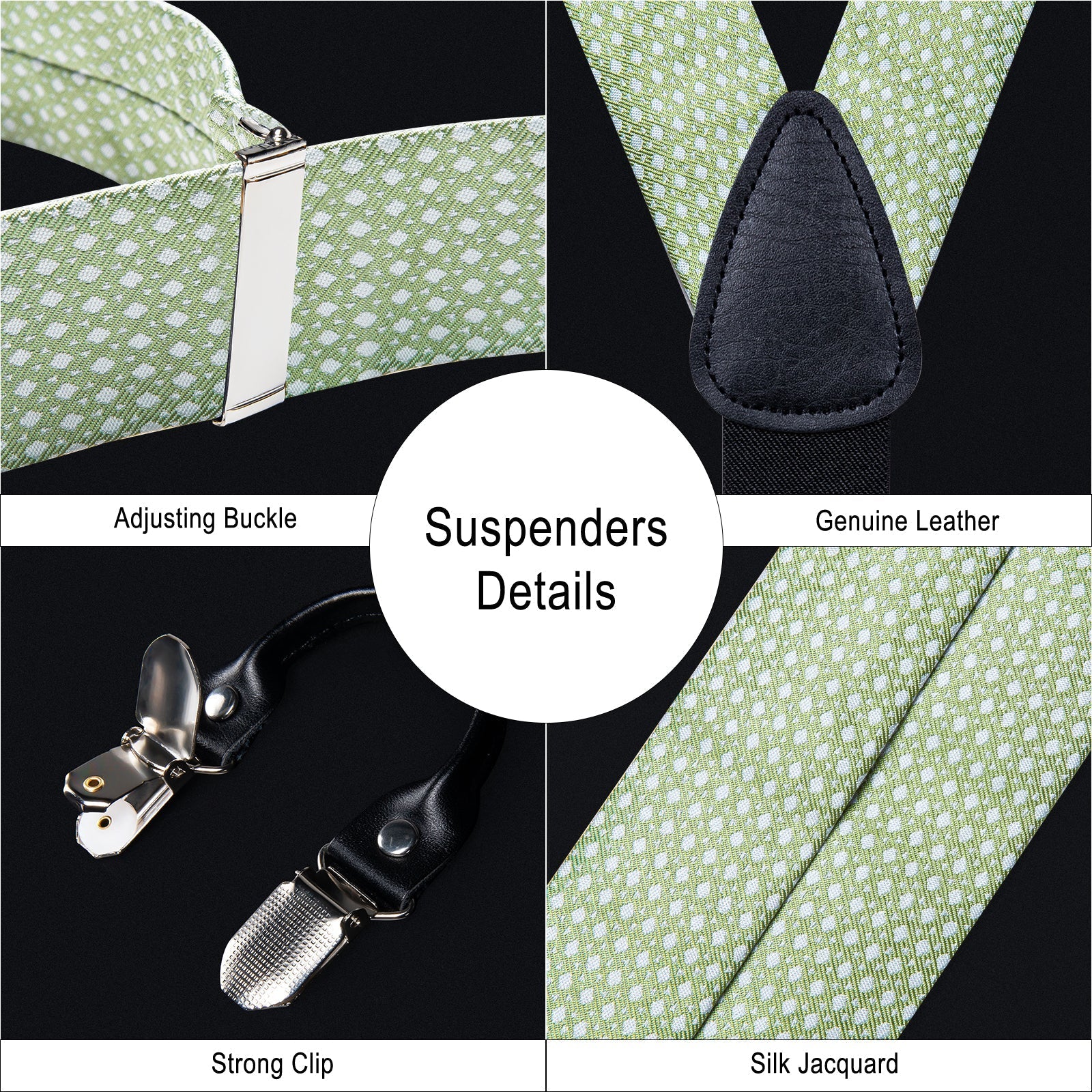 GentCrest Green Novelty Suspenders - Image 6